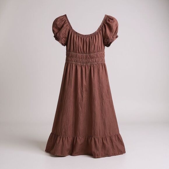 Sim & Sam Dresses & Skirts - Sim & Sam Maxi Dress Large Women With Flutter Sleeves & Elastic Waistband Size